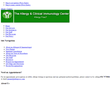 Tablet Screenshot of allergycic.com